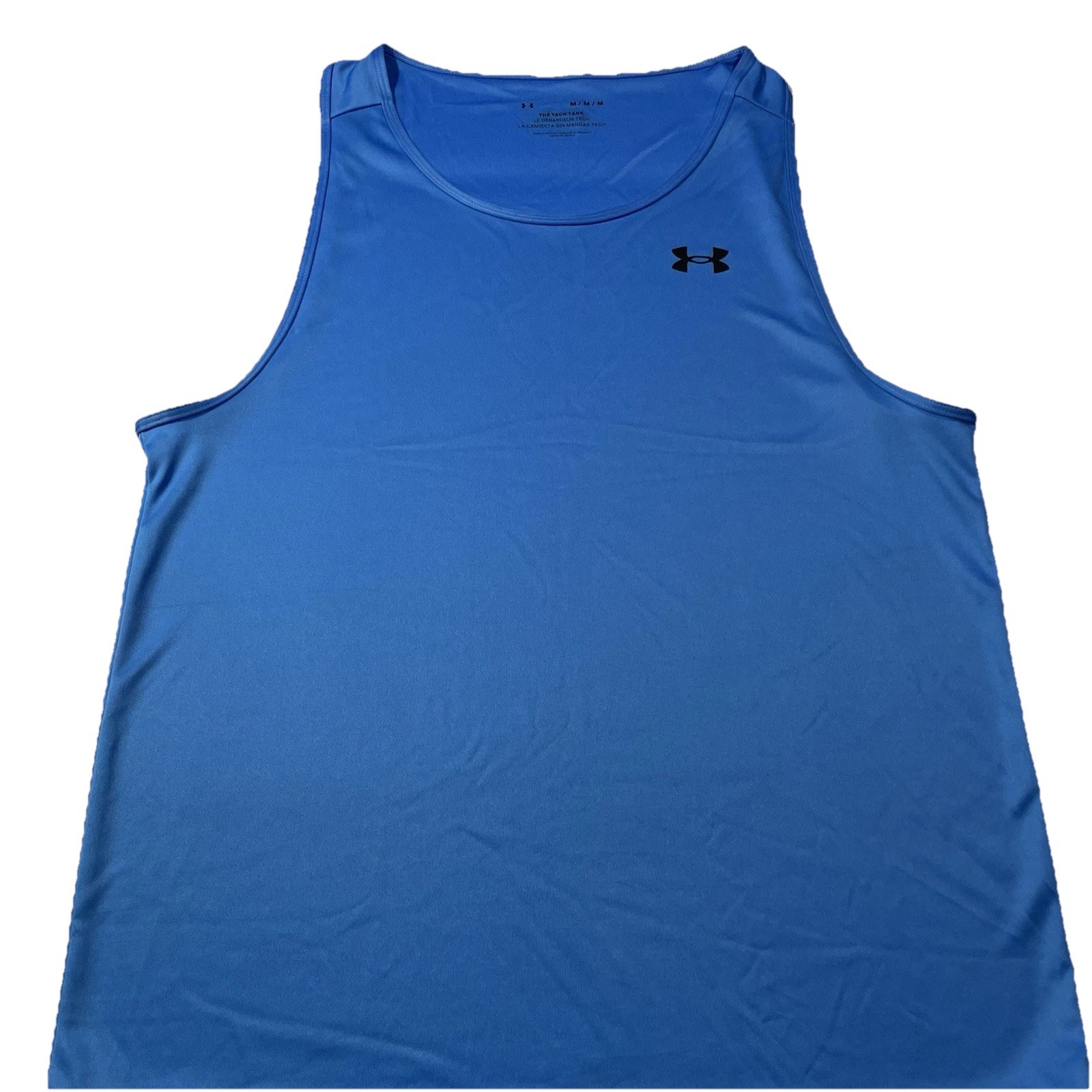 Under Armour Men's UA The Tech Tank Blue M Tank Top Sleeveless Shirt gallery