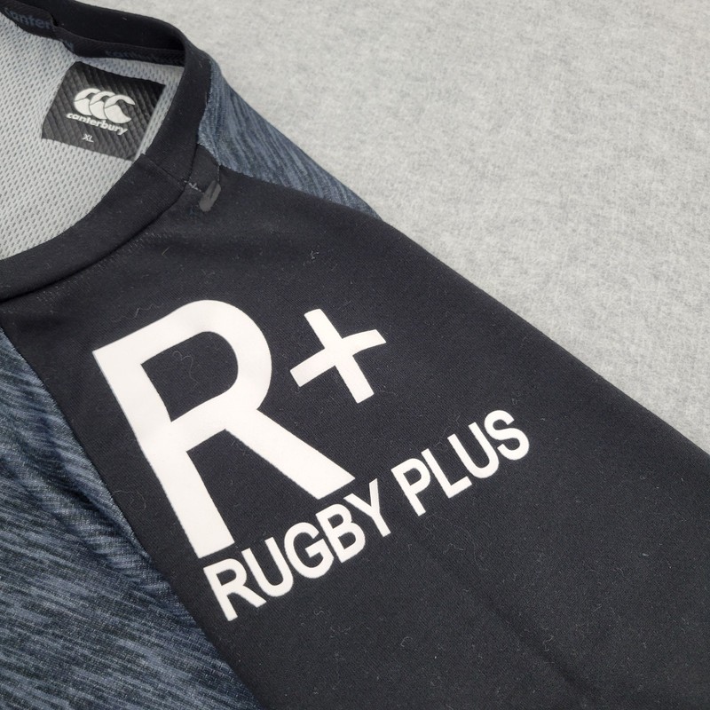 Canterbury Shirt Mens 2XL XXL Gray R+ Rugby Plus Graphic Short Sleeve gallery