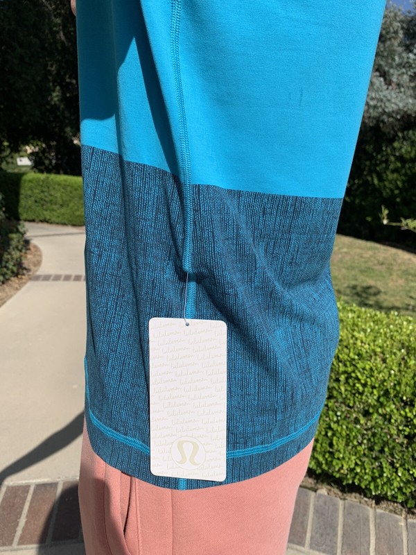 New Lululemon 5 Year Basic V Shirt Short Sleeve Blue Navy XXL gallery