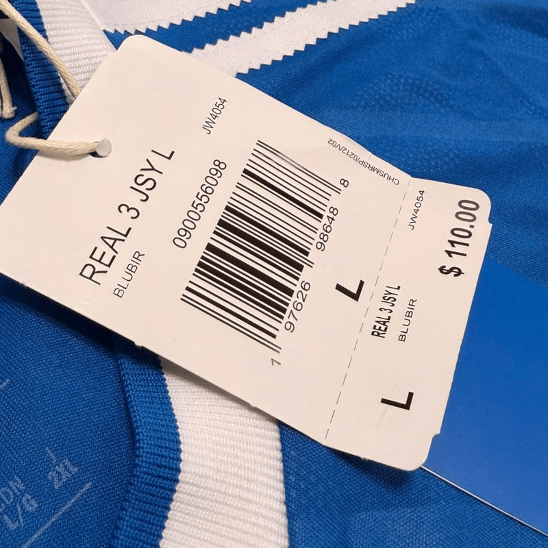 Adidas Real Madrid 25/26 Blue Long Sleeve Third Jersey JW4054 Mens size L New gallery
