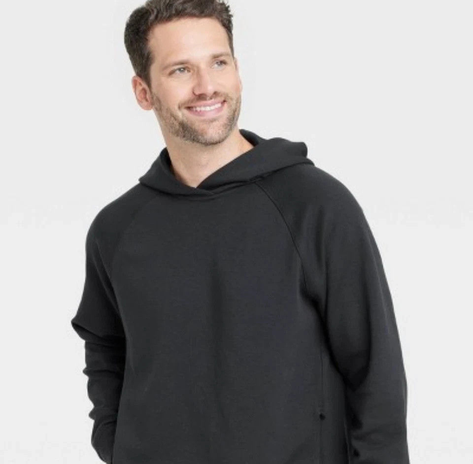 Mesh Spacer Fleece Hoodie All In Motion Black Sweatshirt Small Secure Pocket gallery