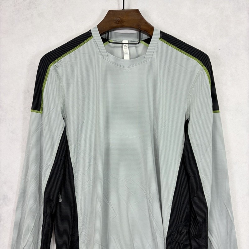 Lululemon Shirt Mens Large Long Sleeve Vented Breathable Gym Workout Athletic gallery