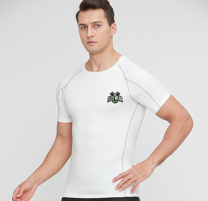 Men Athletic Tops Fitness Tight Compression T-Shirt Short Sleeve Tee Base Layer gallery