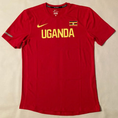 NIKE TEAM ISSUED UGANDA PRO RED RUNNING SHIRT TRACK FIELD 882278-601 MENS MEDIUM