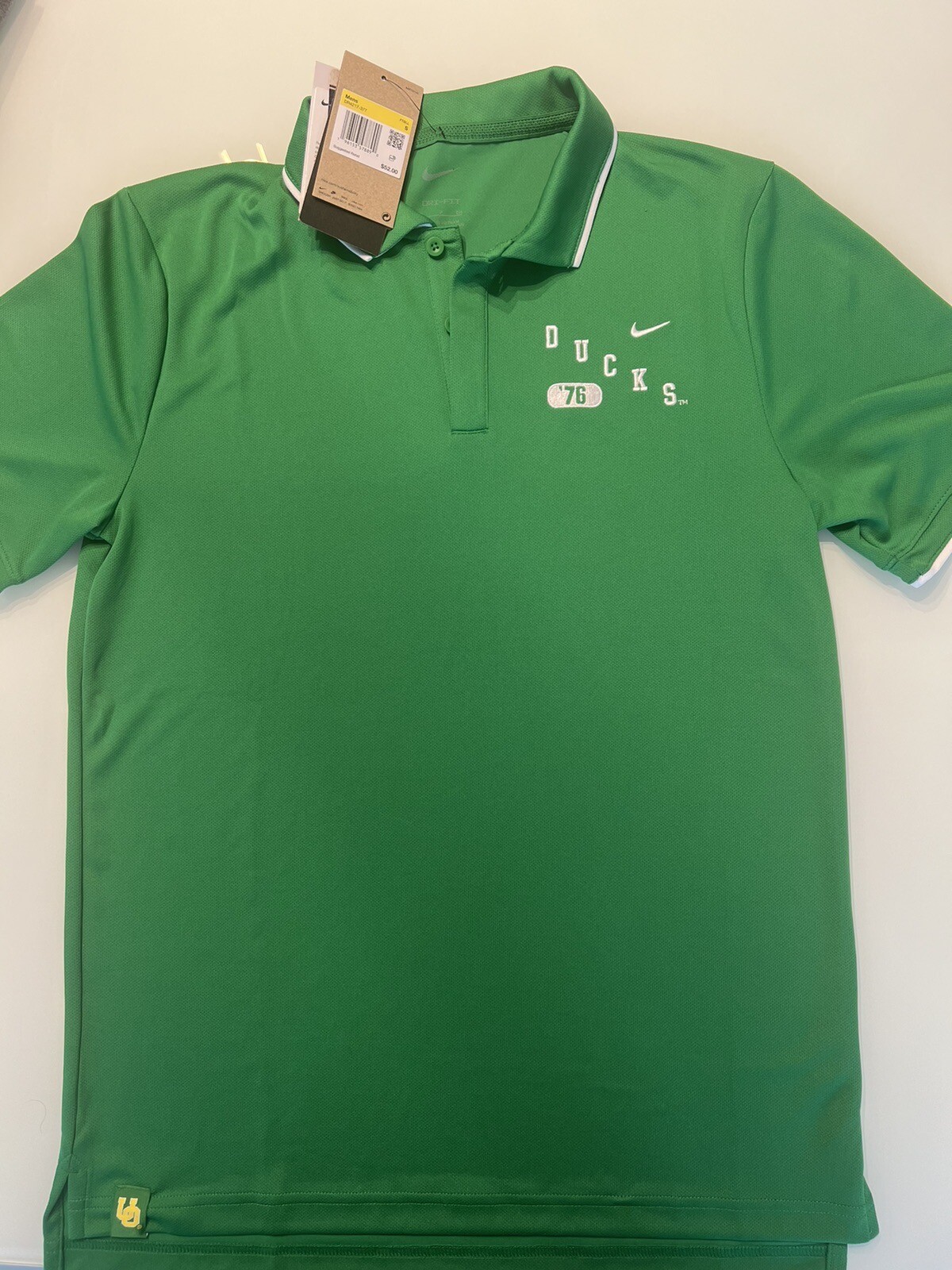Nike Oregon Ducks Dri-Fit Men’s Polo Shirt Size S "Ducks 76" 24M gallery