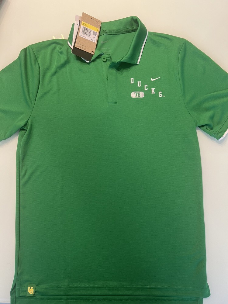 Nike Oregon Ducks Dri-Fit Men’s Polo Shirt Size S "Ducks 76" 24M