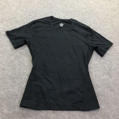 Tommie Copper Shirt Mens Large Black Lower Back Support Compression Athletic