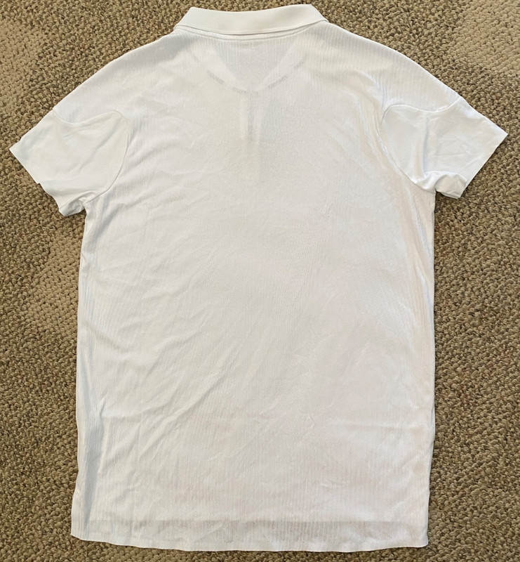 Nike Court Slam Tennis Shirt Pickleball Short Sleeve FD5291-100 $105 Men's M gallery