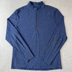 Lululemon Surge Warm Half 1/2 Zip Pullover Stretch XL Blue Performance M3AORS