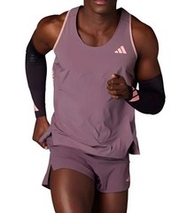 Adidas Adizero Running Singlet Tank Mens Size XS Shadow Fig IW6636 Limited