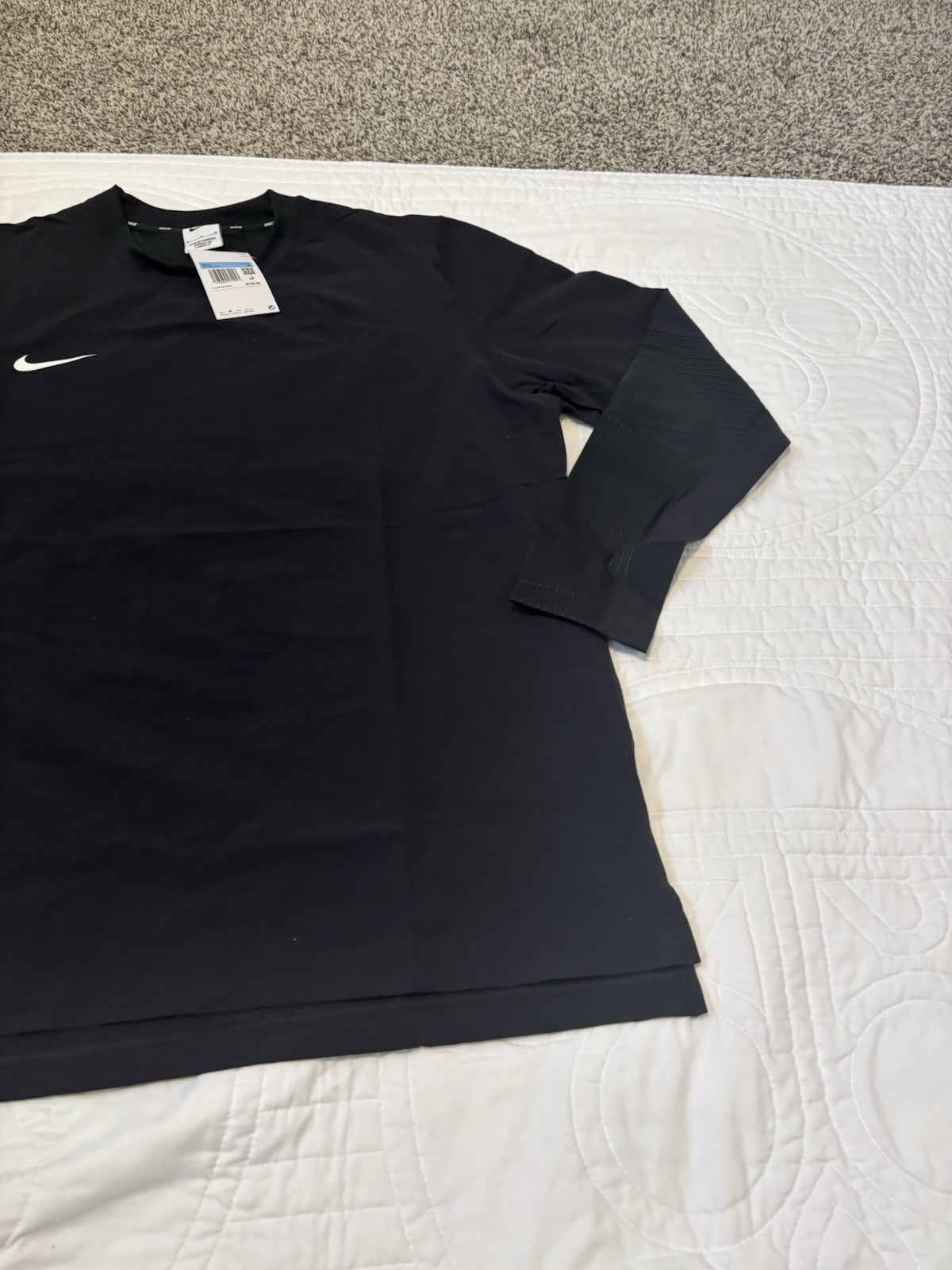 Nike Dri-Fit Medium Lightweight Baseball Pullover Black FD4291-049 NWT $100 gallery