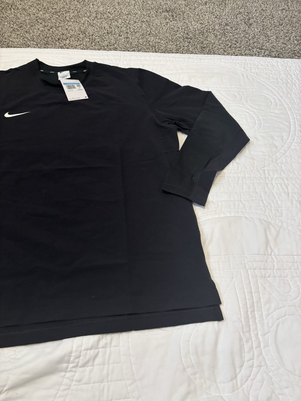 Nike Dri-Fit Medium Lightweight Baseball Pullover Black FD4291-049 NWT $100 gallery