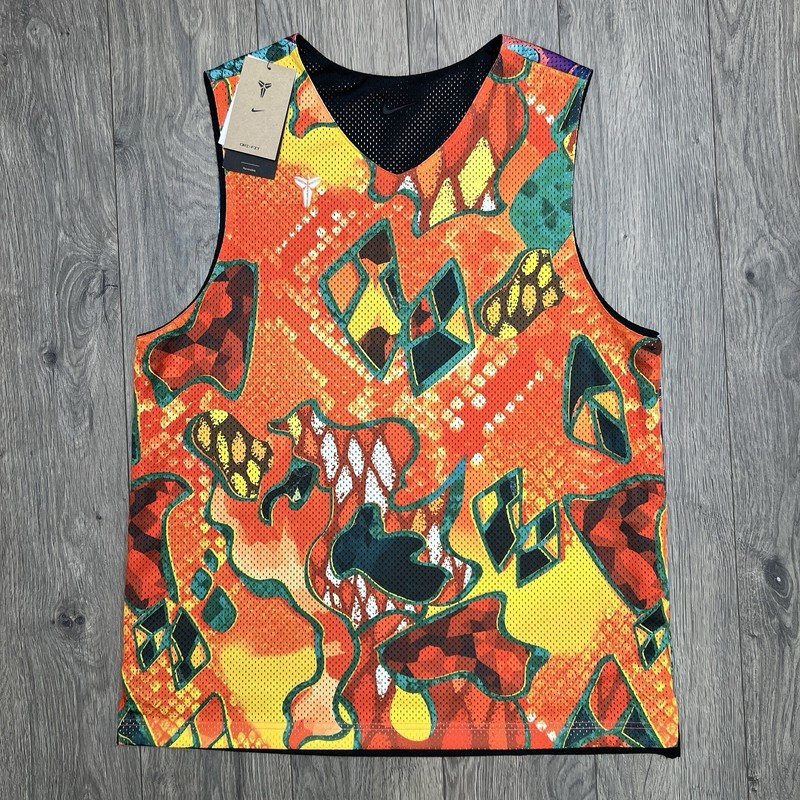 Nike What The Kobe Jersey Sz XL Mens Black Bright Crimson Dri Fit Reversible gallery