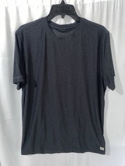 Vuori Strato Tech Tee Shirt Mens Large Charcoal Performance Stretch Running V126