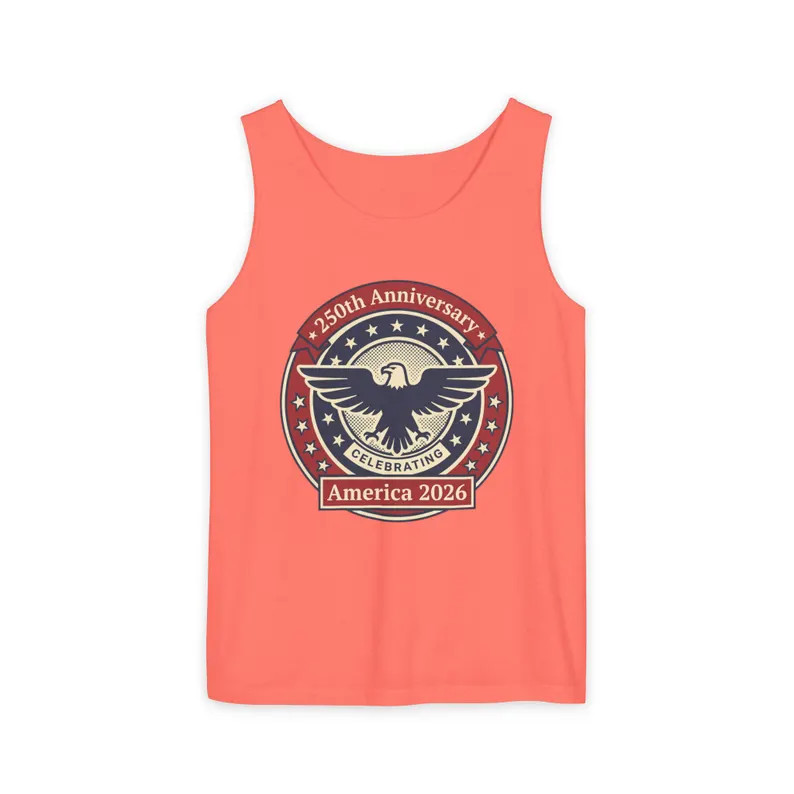 USA 250th Anniversary Eagle Emblem Patriotic Tank Top gallery