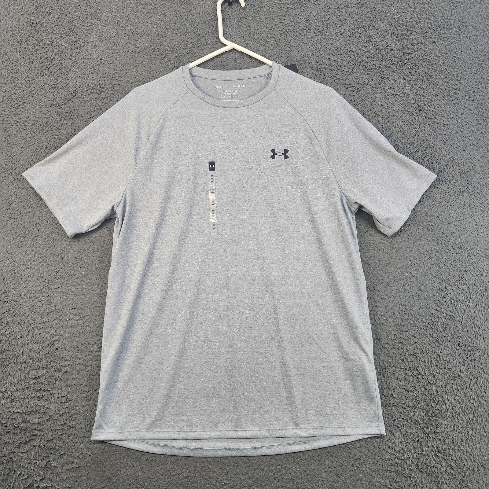 Under Armour Shirt Mens Medium Gray Tech 2.0 SS Tee Athletic Workout Training gallery