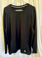 ClimateSmart Arcticorre Men’s XL Base Layer Long Sleeve Crewneck Shirt Black