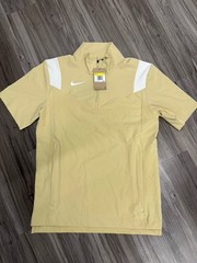 Nike Coach 1/4 Zip Pullover Short Sleeve Beige DJ5113-783 size S