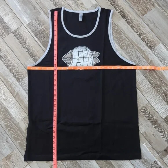 Carolina Surf Brand Fish Taco Tank Surfing Beach Waves Longboard Large NWOT gallery