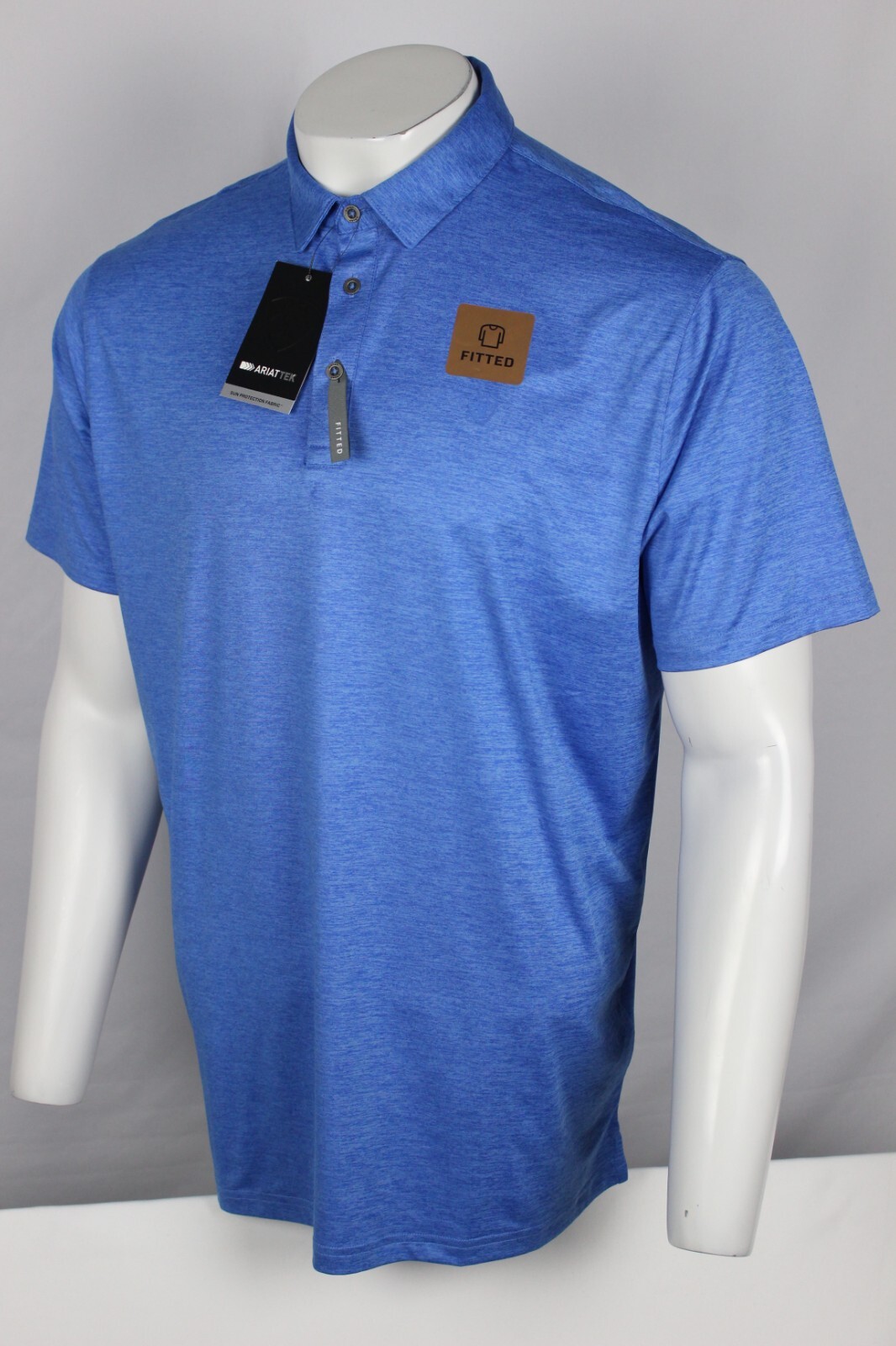 Ariat Men's Polo AriatTek Charger 2.0 Fitted Short Sleeve Shirt Small S Seascape gallery