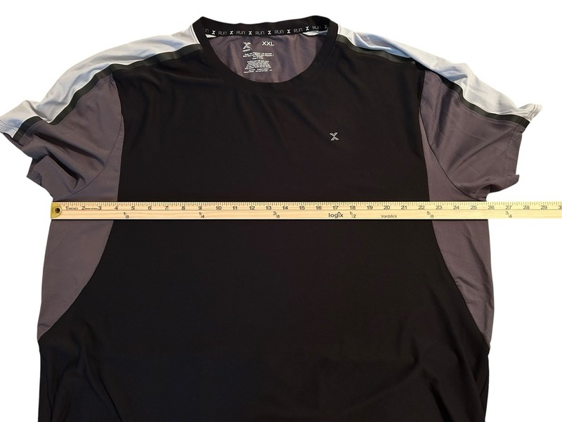 Xersion Men’s Dri Fit 2XL Shirt Black with Gray And White gallery
