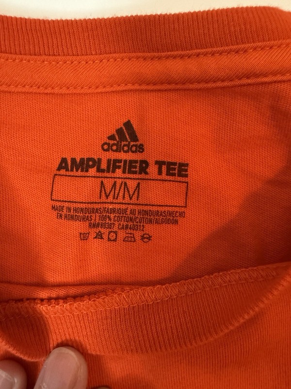 adidas Amplifier Tee Men’s Medium Orange Long Sleeve gallery