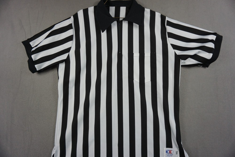 Cliff Keen Athletic Medium Referee Style Polyester Quarter Zip Up Shirt