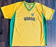 Simply For Sports Men’s Size XXL Yellow Short Sleeve Brasil Jersey Soccer