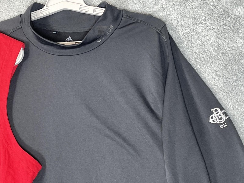 Adidas Shirts Mens 2XL Lot Of 2 Red USA Flag Tee Black COLD.RDY Performance Top gallery