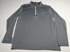 Mens *HABIT* Solar Factor Long Sleeve 1/4 Zip Athletic Pullover Shirt Size LARGE