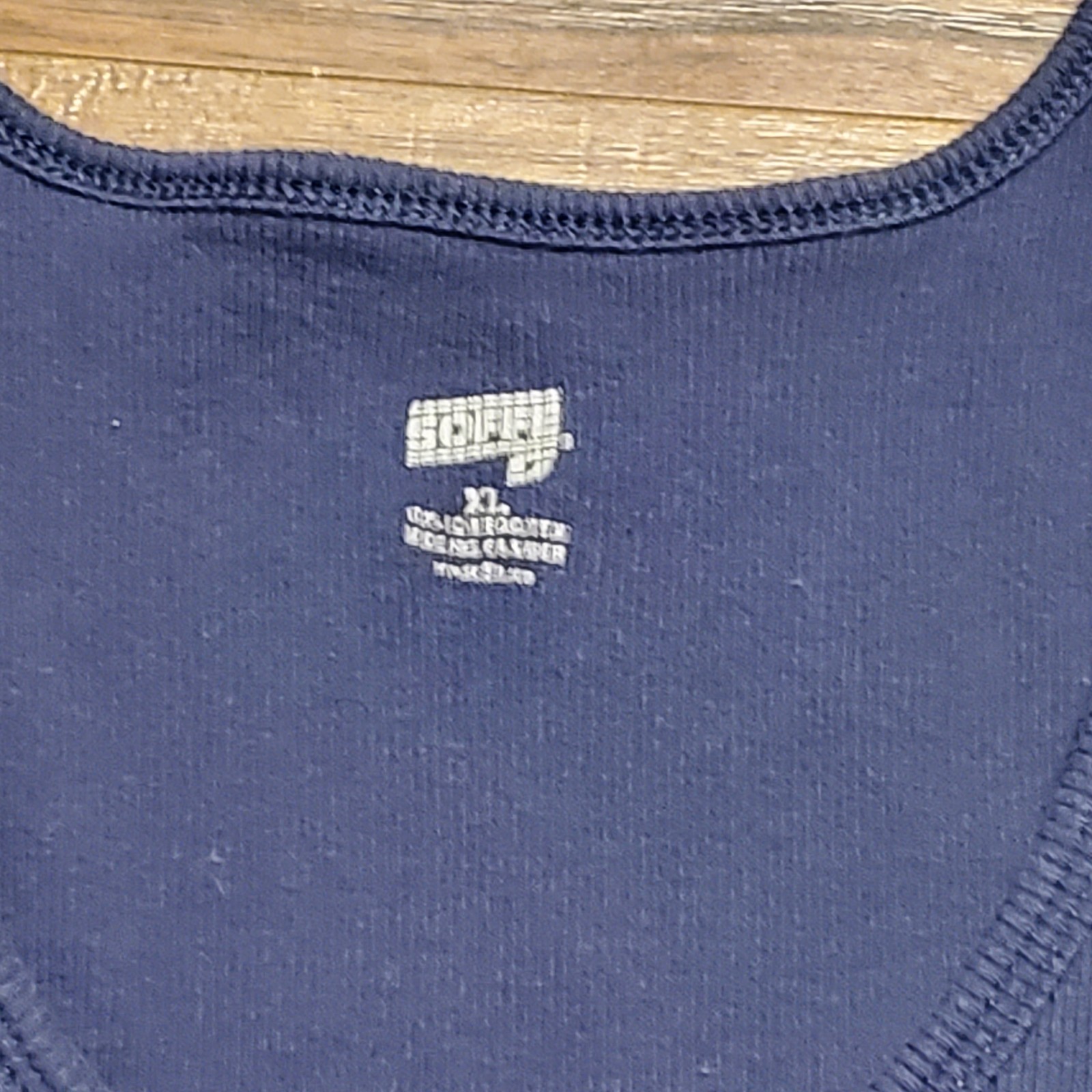 Auburn Tigers Navy Blue Ribbed Tank Top XL Tight Fitting Gym Workout Muscle Shir gallery