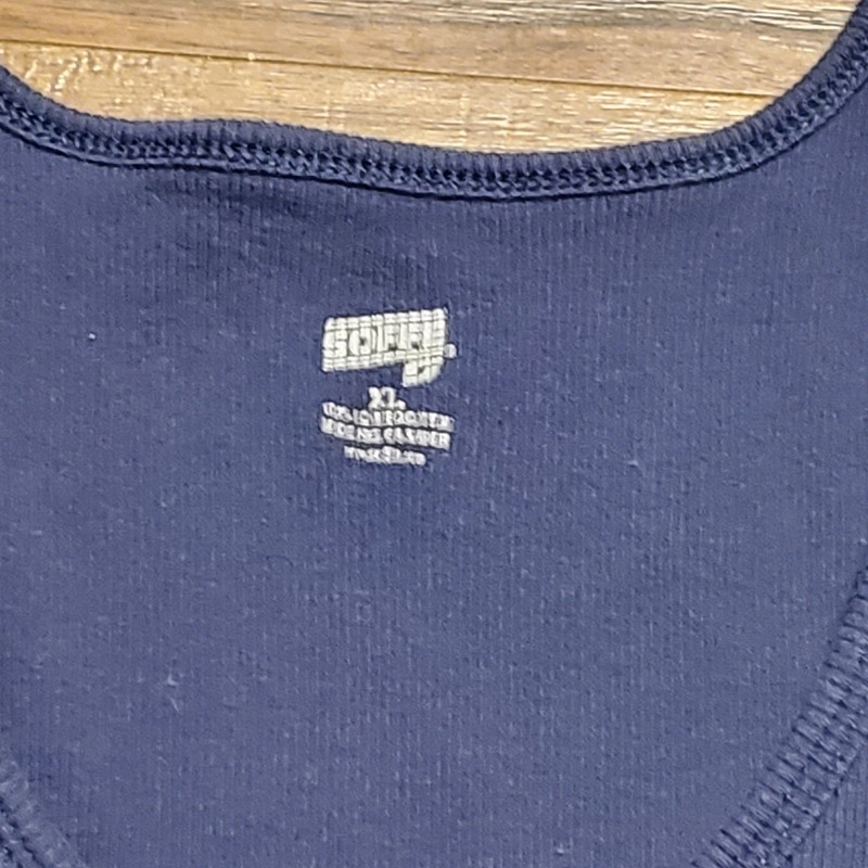 Auburn Tigers Navy Blue Ribbed Tank Top XL Tight Fitting Gym Workout Muscle Shir gallery