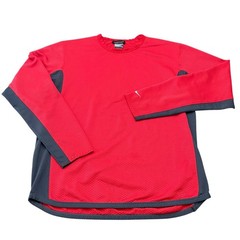 VTG Y2K Nike Sphere Performance Long Sleeve Top Mens Large Red Waffle Texture