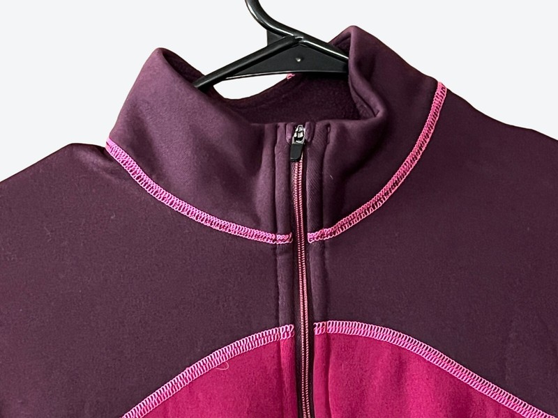 Patagonia Women's Medium Long Sleeve 1/4 Zip Polartec Purple Pink Baselayer Top gallery