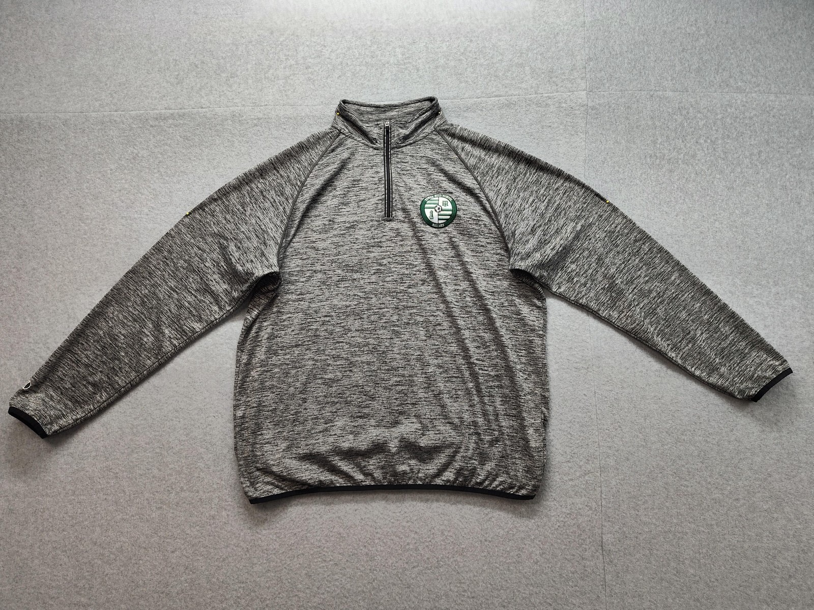 Holloway Sweater Men Large Gray Quarter Zip Dry Excel Athletic Pullover gallery