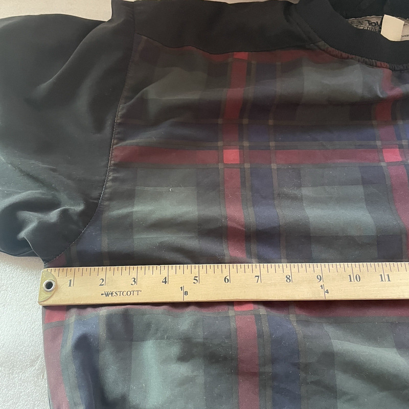 Vintage Tourney Gore Tex Pullover Men L Black Red Plaid 90s Pullover Windbreaker gallery