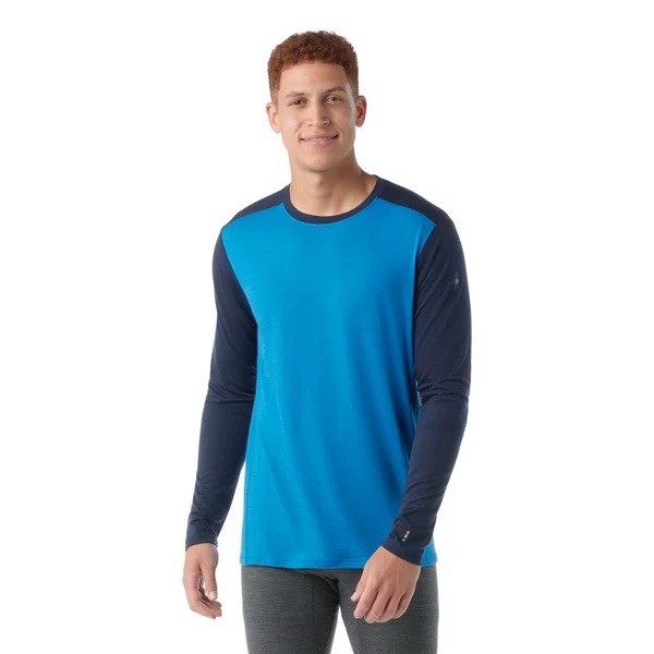 Smartwool Men's Classic All-Season Merino LS Base Layer Top Blue Navy NWT Medium gallery