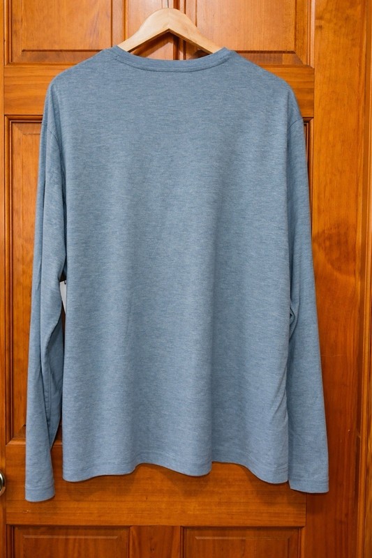 Athletic Works Men’s Tri-Blend Long Sleeve Tee - 2X – Blue/Teal – DriWorks – NWT gallery