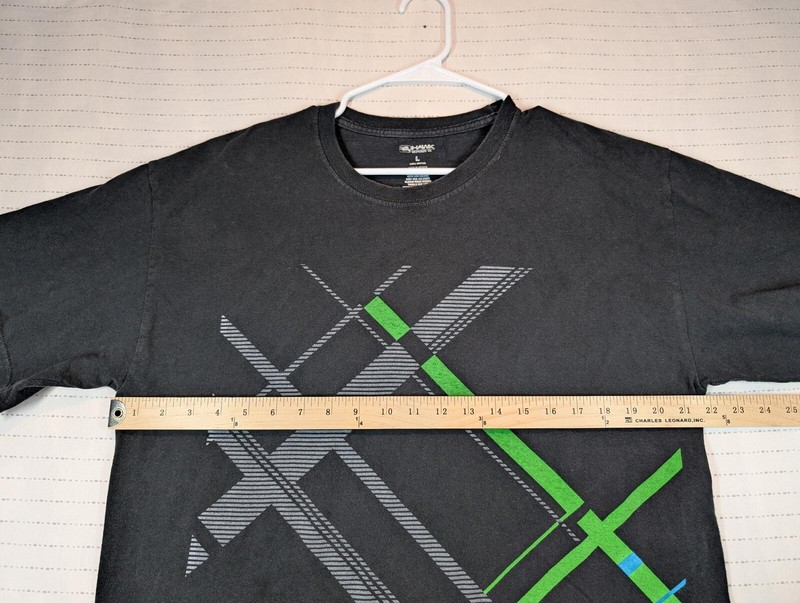 Hawk By Tony Hawk Black Geometric Graphic Skateboarding T-Shirt Mens Size Large gallery