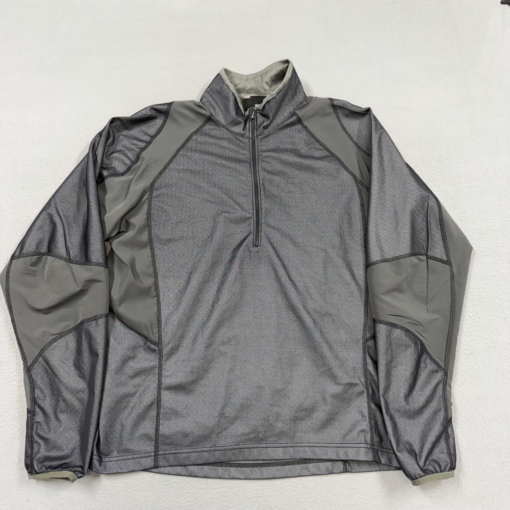 Marmot Pullover Mens Medium Gray 1/4 Zip Long Sleeve N2S Performance Hiking Top