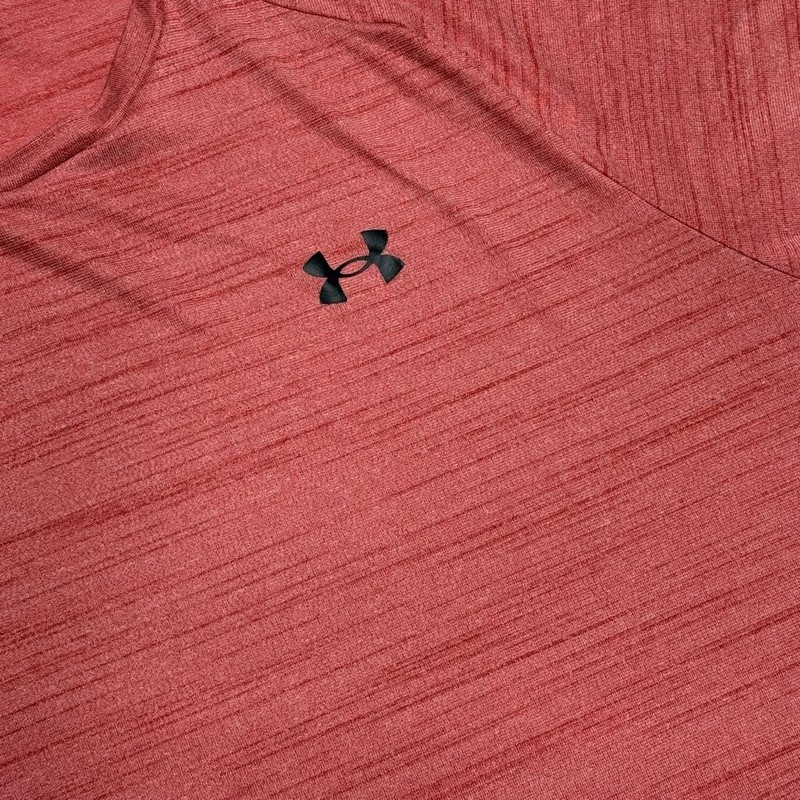 Men's Under Armour Red Short Sleeve Tee XLT with Black Logo gallery