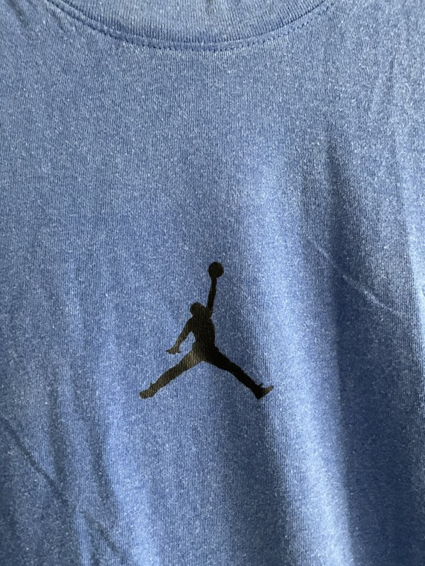 NIKE JORDAN JUMPMAN Medium BLUE SHORT Sleeve T-shirt DA2694-405 DRI FIT gallery