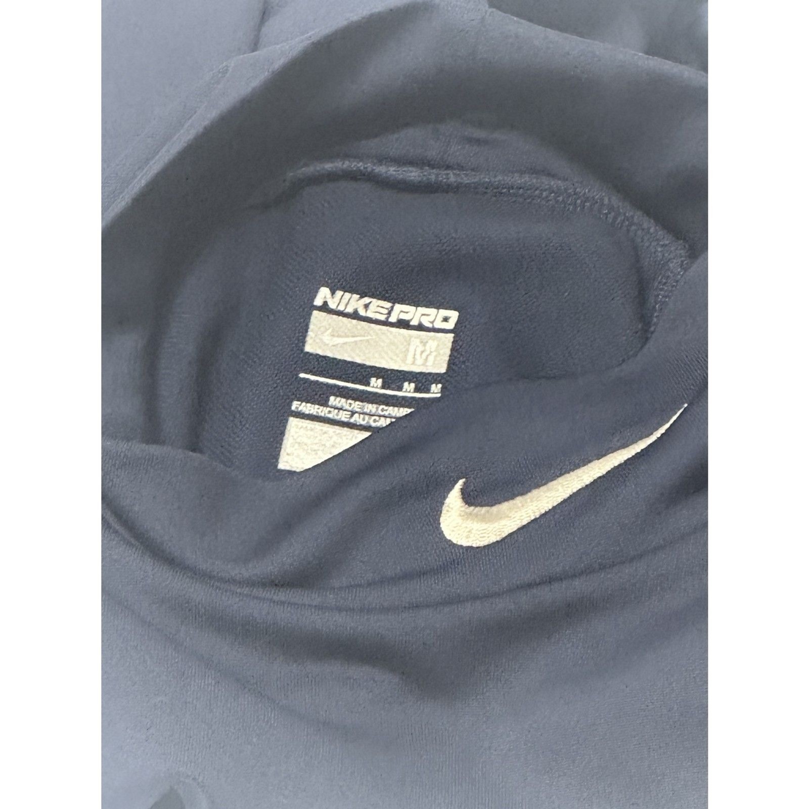 Nike Pro Men’s Medium Compression Mock Neck Long Sleeve Blue Nike Shirt gallery