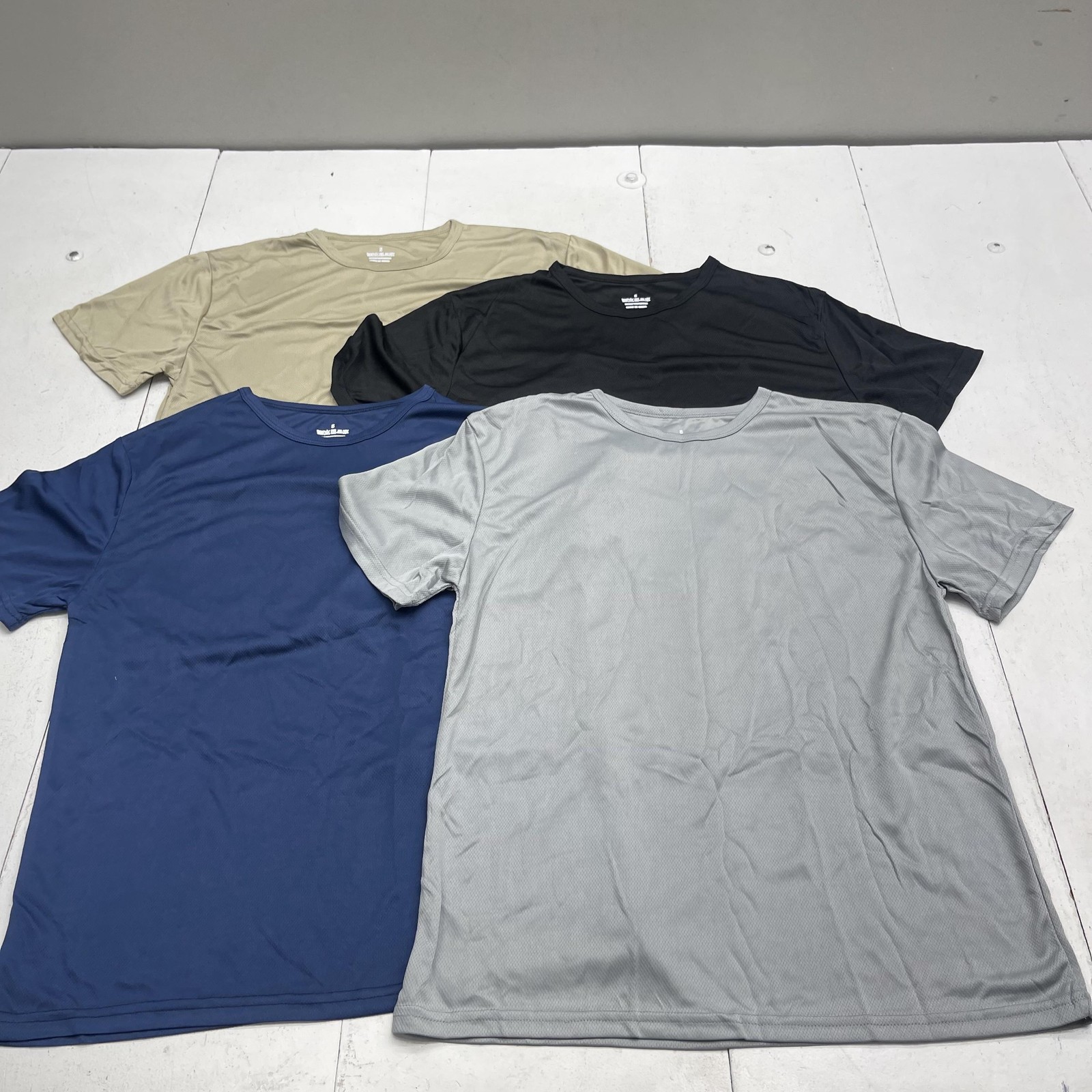 Roadbox 4 Pack Shirt Mens Small Multicolor Short Sleeve Mesh Performance Tee gallery