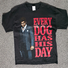 Delta Shirt Men’s T Black Short Sleeve Medium Pacino Every Dog Has His Day New