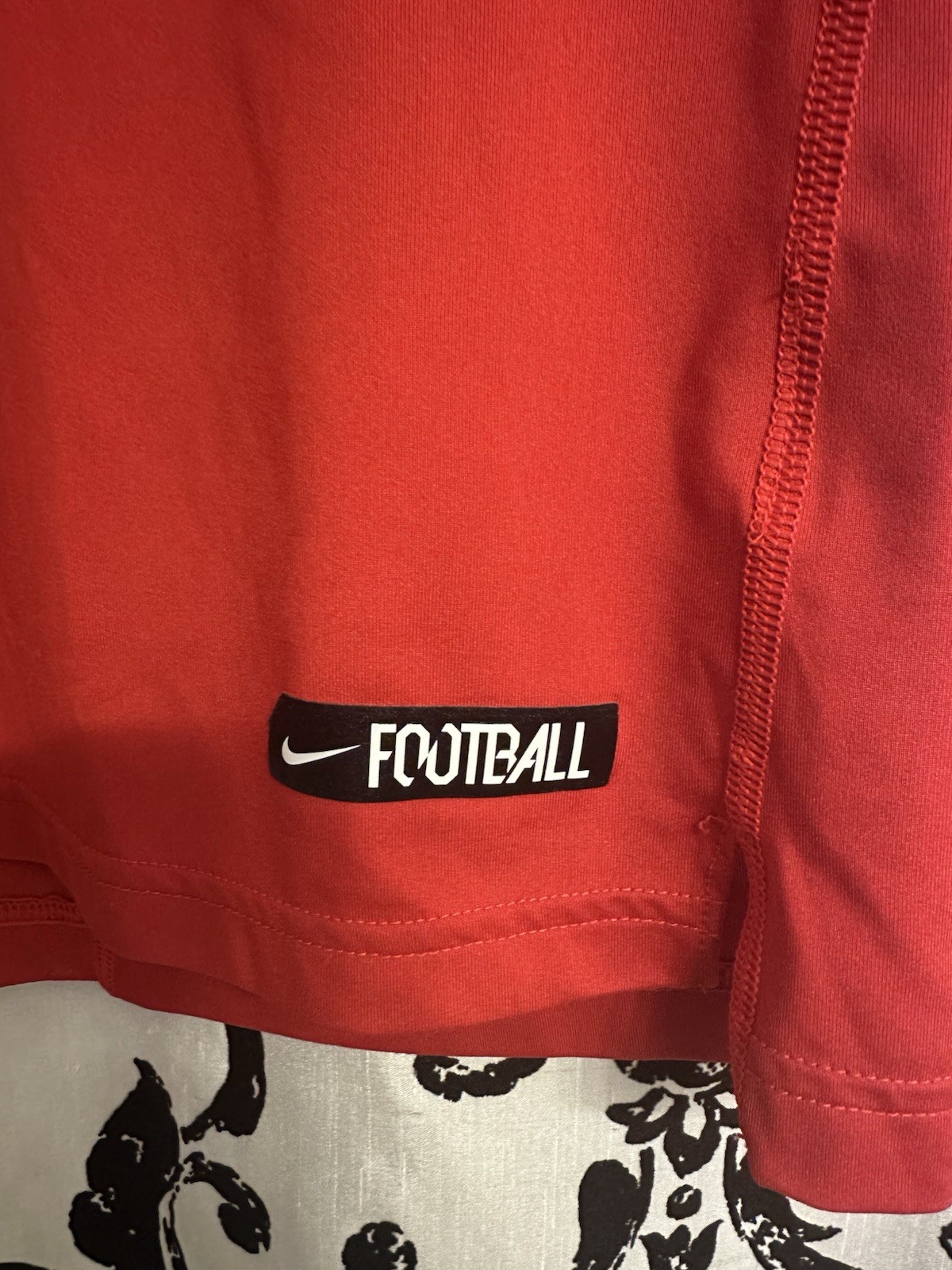 Nike Pro Dri Fit Compression Football Red Shirt Mens Medium gallery