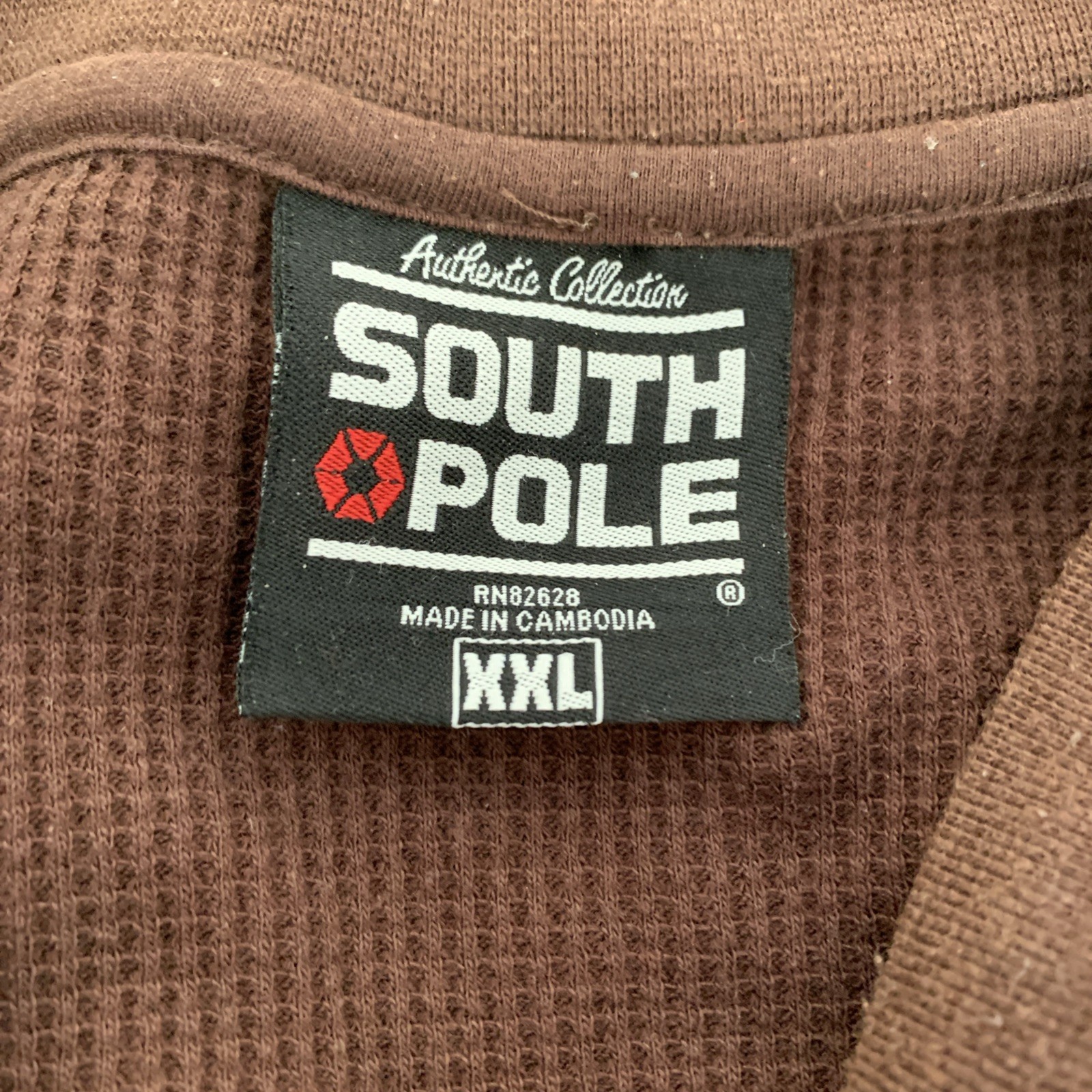 South Pole Brown Long Sleeve Thermal Shirt Size XXL Men’s RN82628 gallery