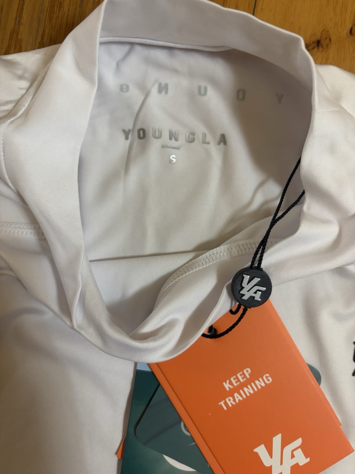YoungLA Stealth Compression Cut-Off White Size Small gallery