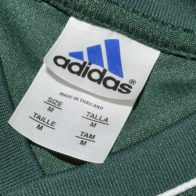 Adidas Vintage Green Striped Soccer Jersey Warmup Shirt #16 Size Medium gallery