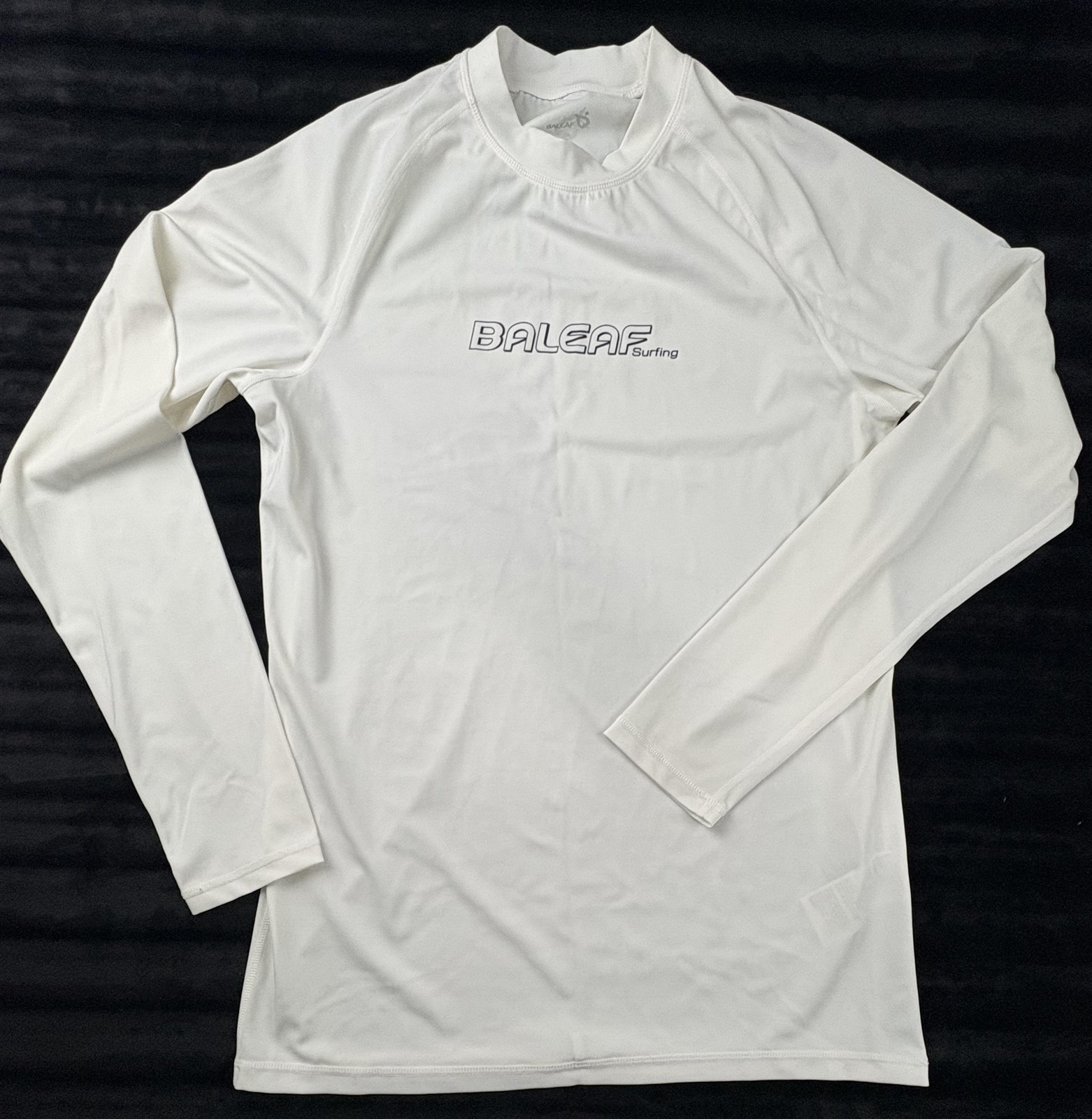 Baleaf Surfing Shirt Mens 2XL White Long Sleeve Rash Guard Swim Top Beach gallery